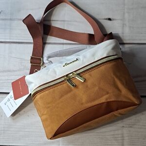 Lovevook Brown and White Lunch Bag  Bag